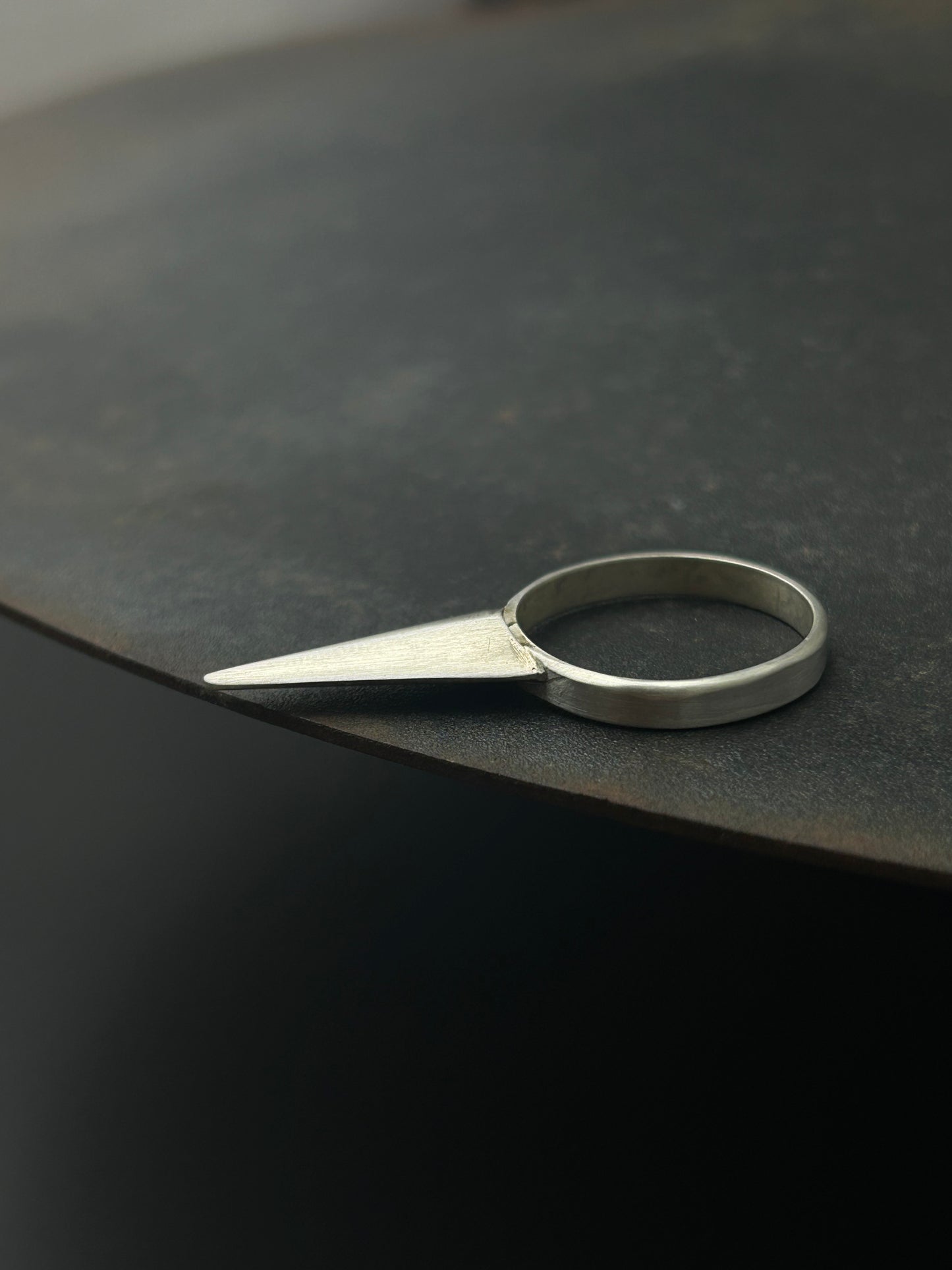 Sterling Silver Spike Ring