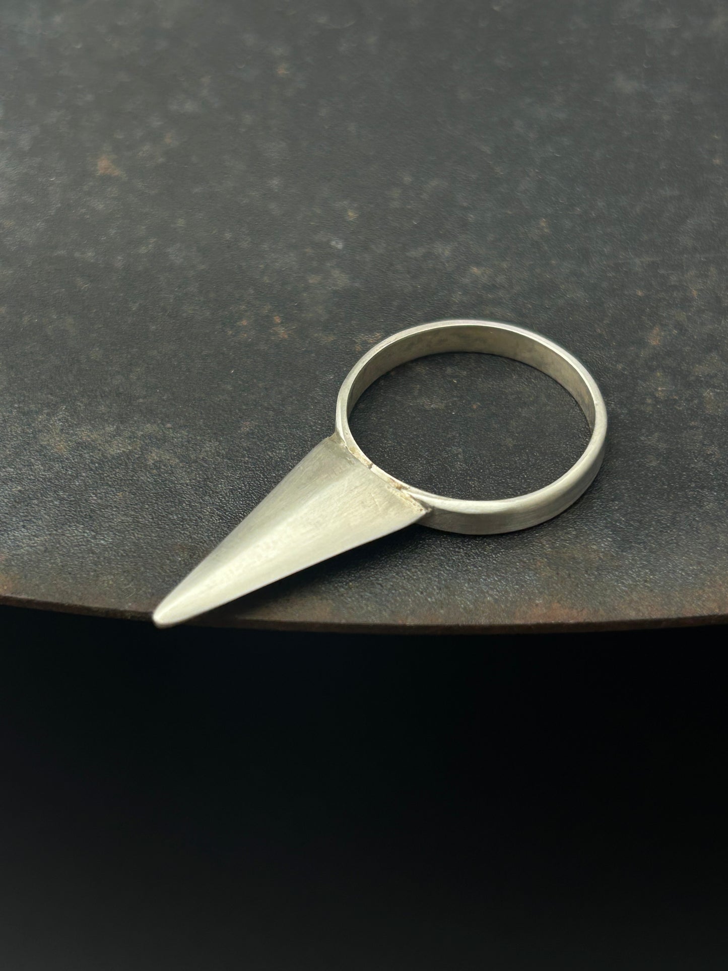 Sterling Silver Spike Ring