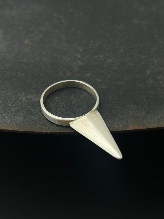 Sterling Silver Spike Ring