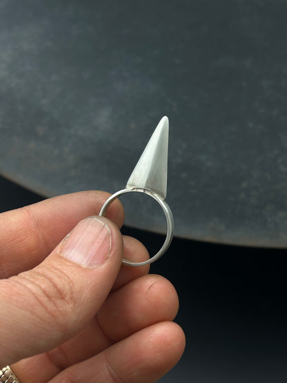 Sterling Silver Spike Ring