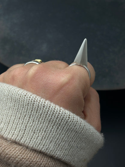 Sterling Silver Spike Ring