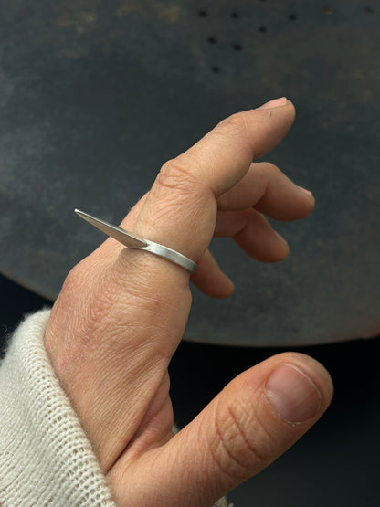 Sterling Silver Spike Ring