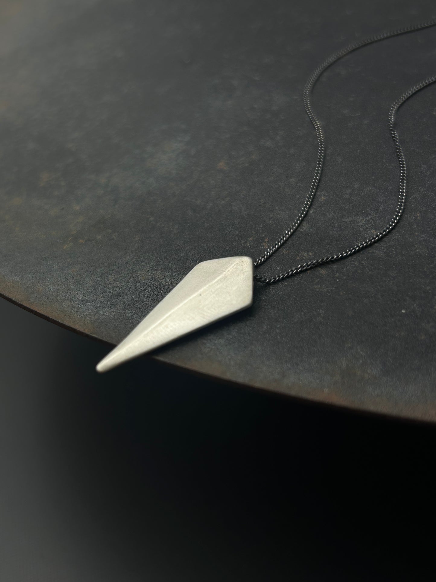 Sterling Silver Shield Necklace
