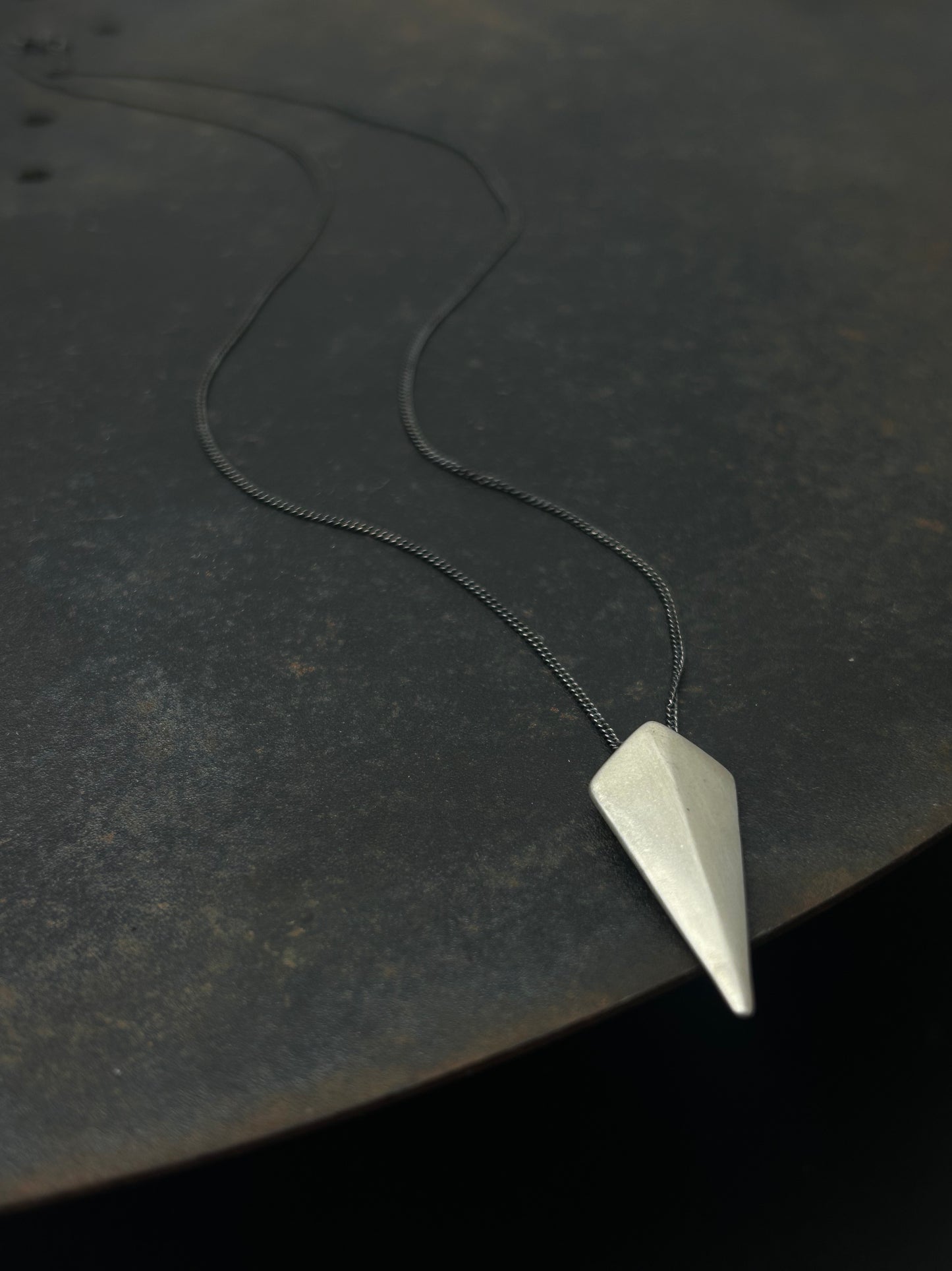 Sterling Silver Shield Necklace