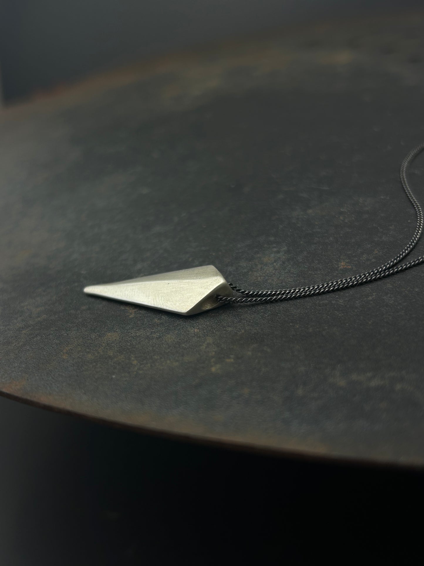 Sterling Silver Shield Necklace