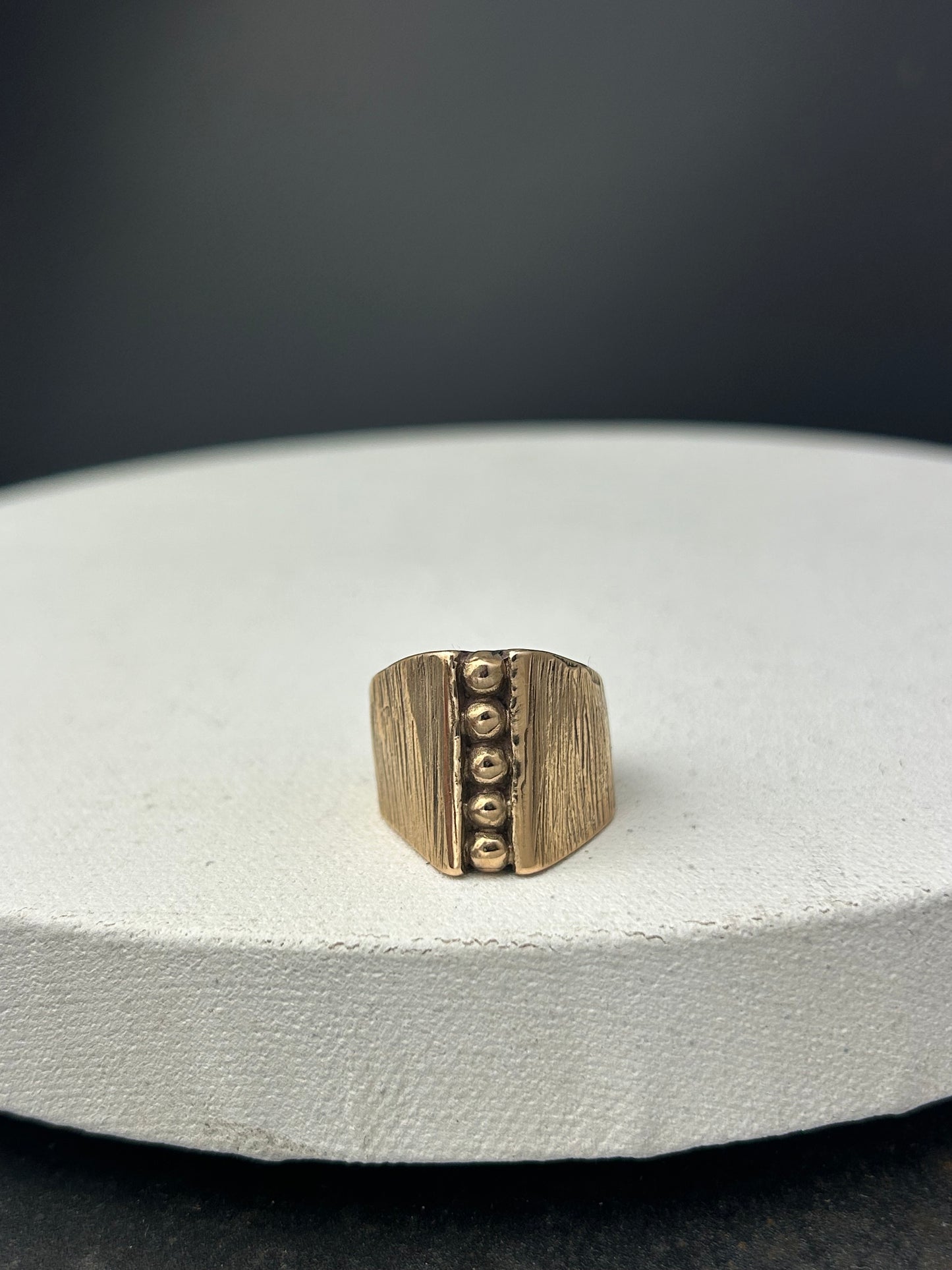 Five Dots Signet Ring
