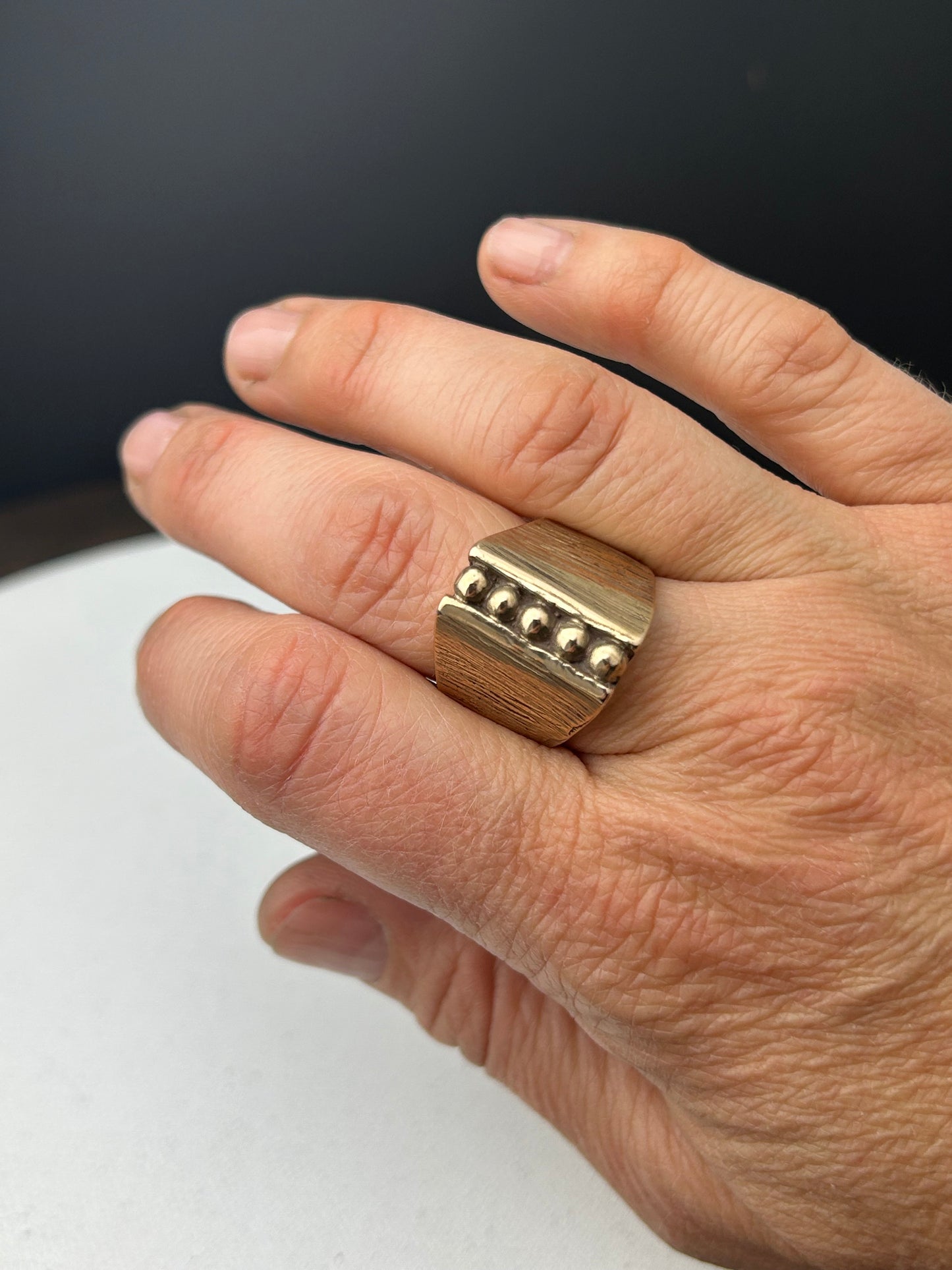 Five Dots Signet Ring