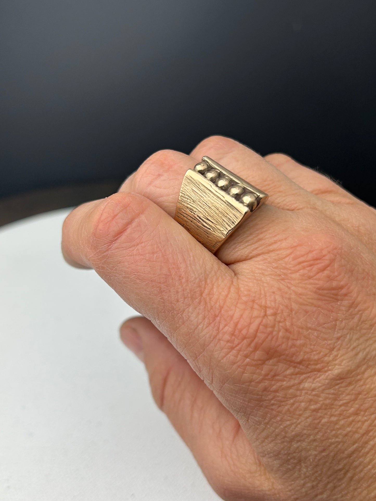 Five Dots Signet Ring