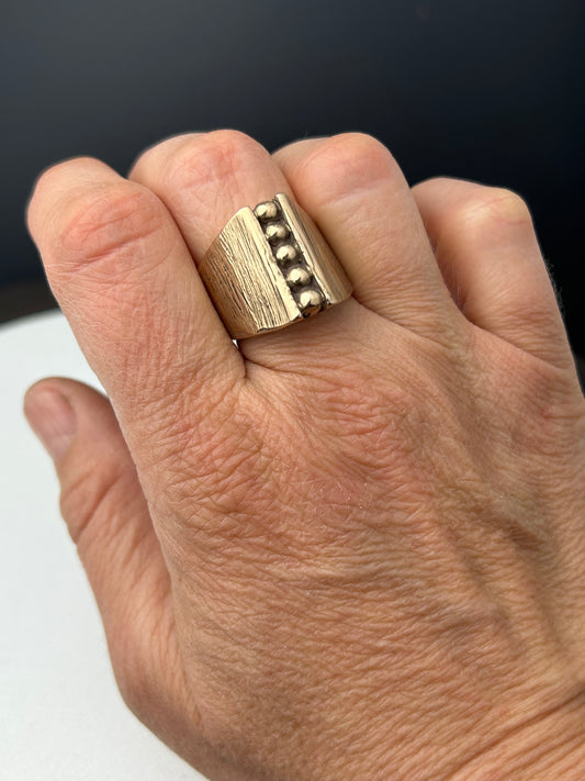 Five Dots Signet Ring