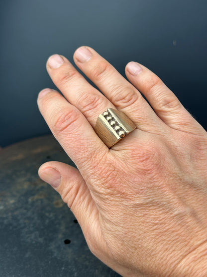Five Dots Signet Ring