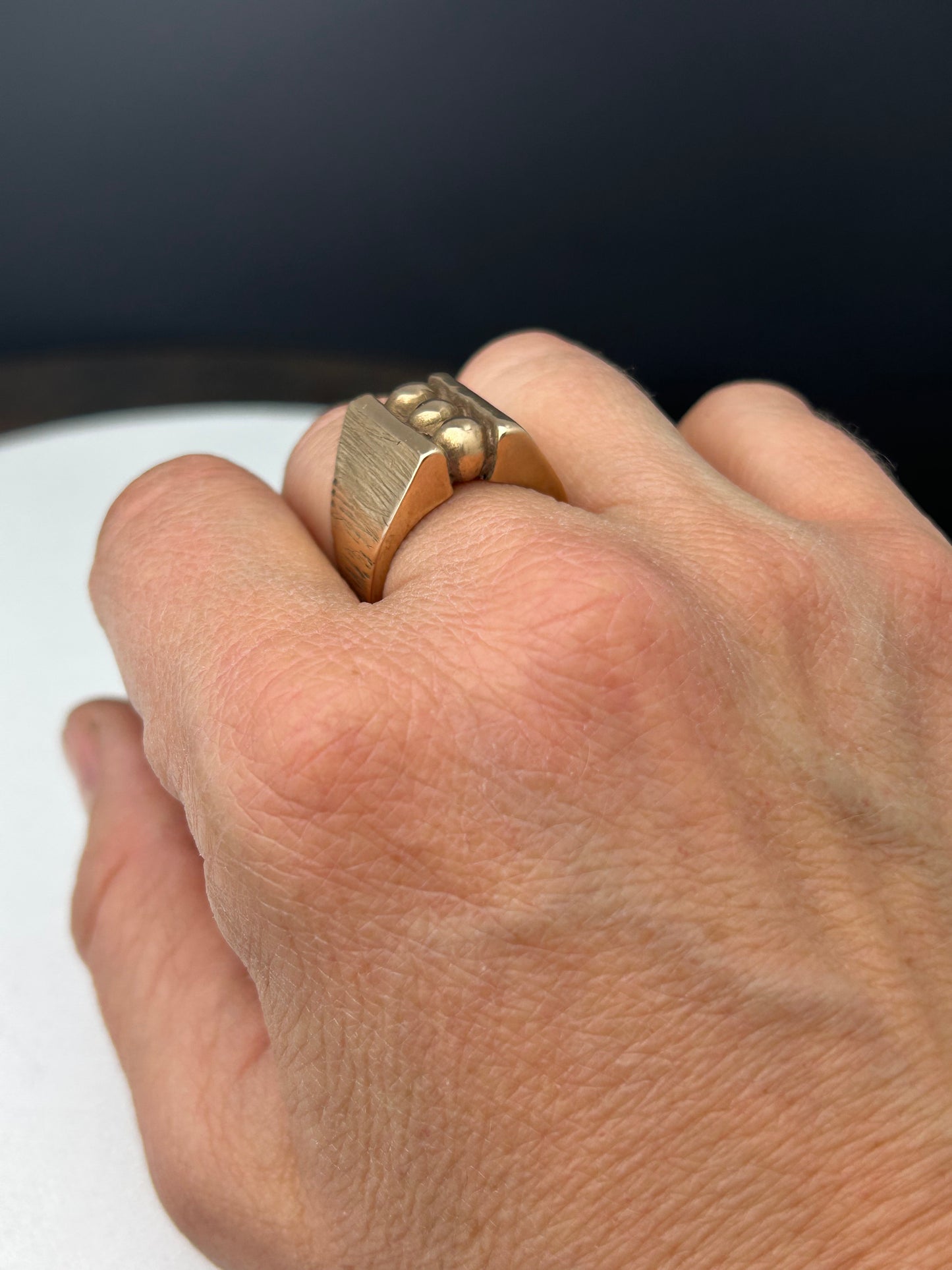 Three Dots Signet Ring