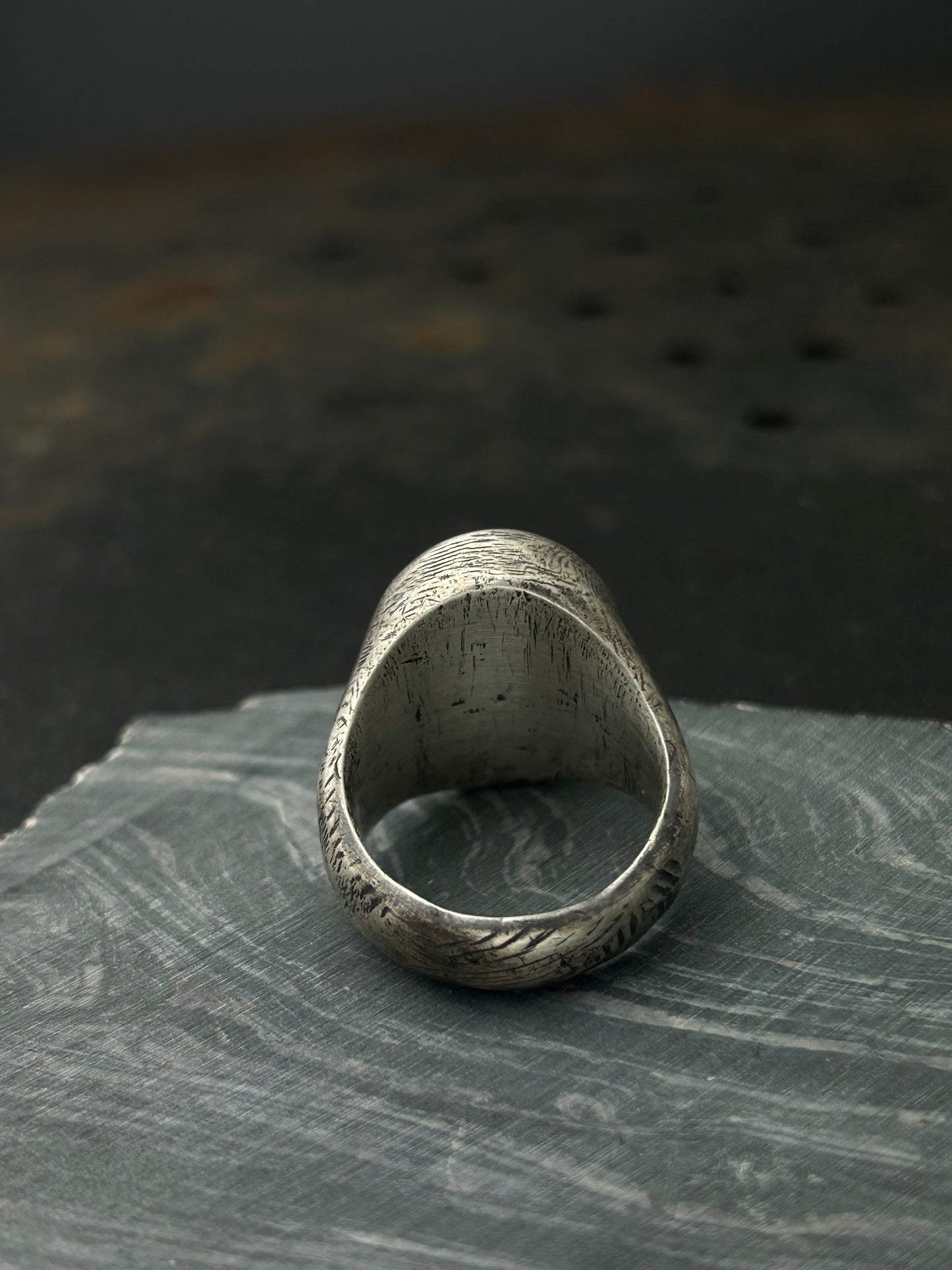 Mixed Metal Memento Mori Ring