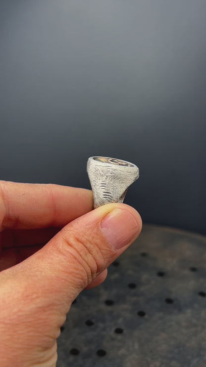 Mixed Metal Memento Mori Ring