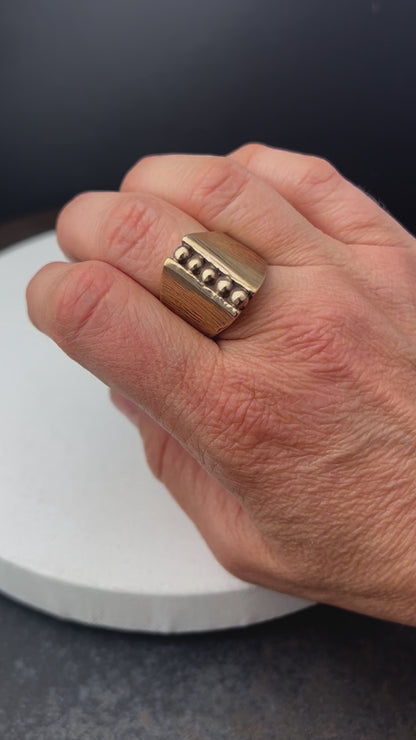 Five Dots Signet Ring
