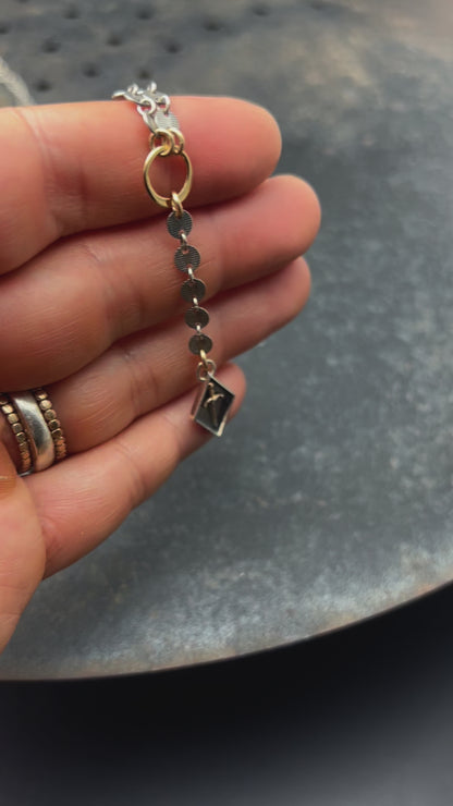 Sterling Silver Dagger Y Necklace